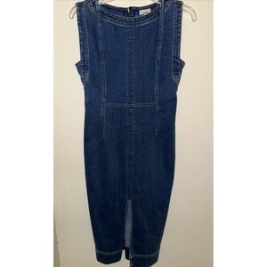 Pilcro Anthropologie Sleeveless Denim Midi Sheath Dress Women's SP